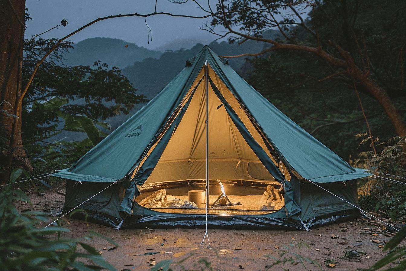 Tente étanche et imperméable pour camping, idéale pour 2 à 6 personnes