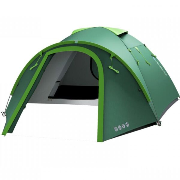 tente classique bizon 4 plus pour 4 personnes couleur verte