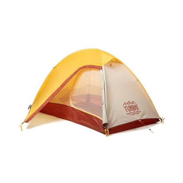 tente légère borzhava 2 alu pour 2 personnes jaune idéale pour le camping