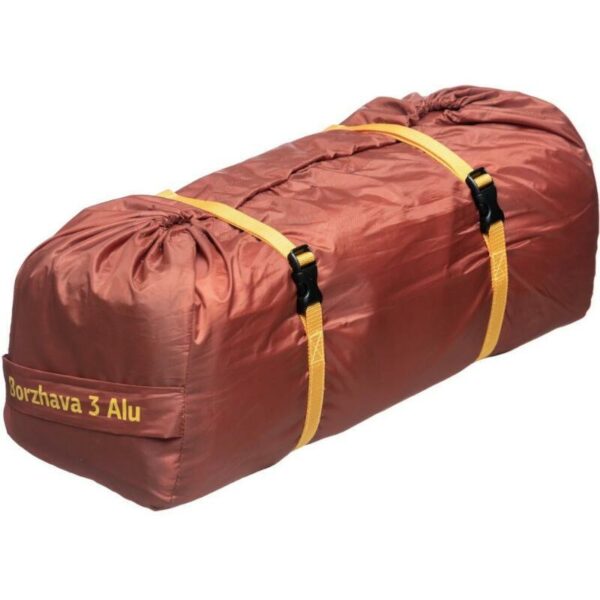 tente légère borzhava 3 alu pour 3 personnes modèle jaune