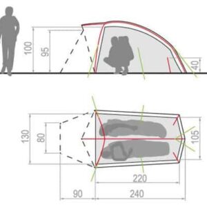 tente 2 personnes vaude hogan ul 2p vert