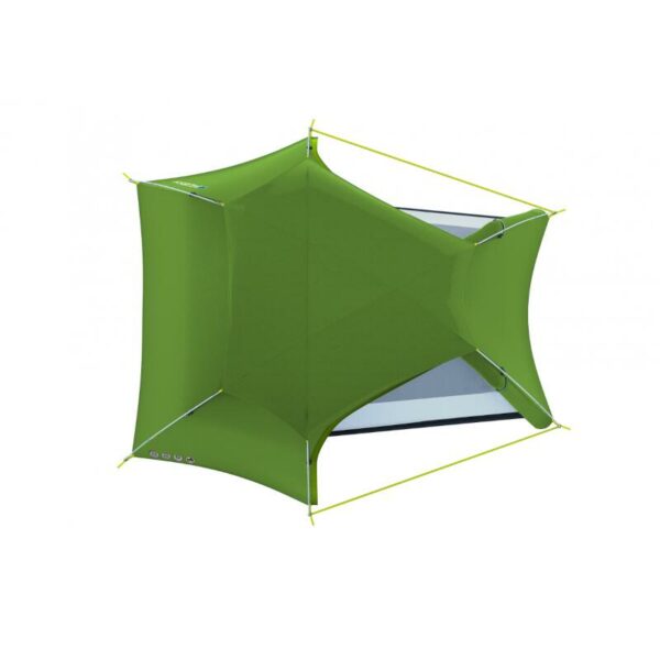tente légère sawaj triton 2 pour 2 personnes 2,3 kg couleur verte