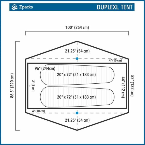 tente de randonnée zpacks duplex classic 2 personnes