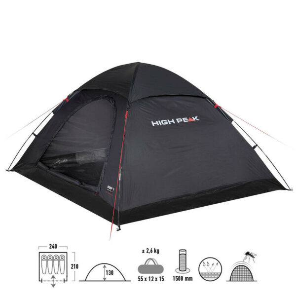 tente dôme monodome xl pour 4 personnes camping familial et vélo grande taille