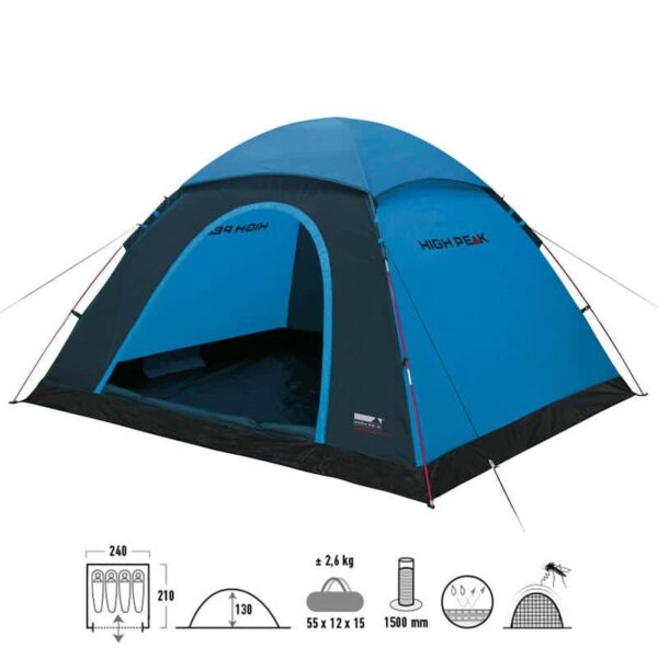 tente dôme monodome xl pour 4 personnes camping familial et cyclotourisme