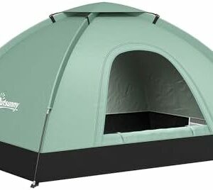 tente de camping outsunny camouflage dôme légère