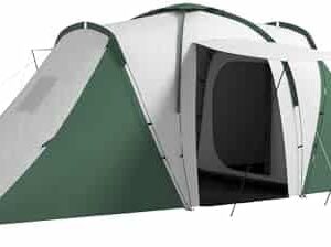 tente de camping outsunny tunnel légère et ventilée