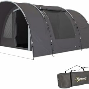 tente de camping outsunny avec porche étanche et légère