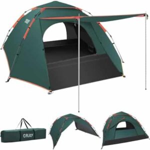 tente de camping cflity pop up 3 couches imperméable 4 saisons