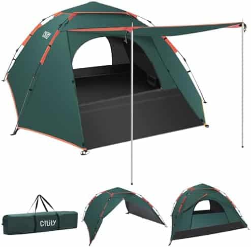 tente de camping cflity pop up 3 couches imperméable 4 saisons