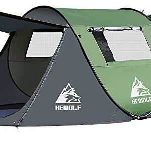 tente de camping hewolf pop up automatique imperméable et anti uv