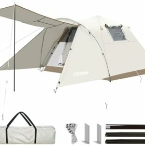 tente de camping chihee pop up avec véranda grillagée