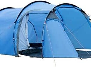 tente de camping outsunny avec espace de vie et aérations