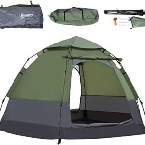 tente de camping outsunny pop up 2,6 x 2,6 m