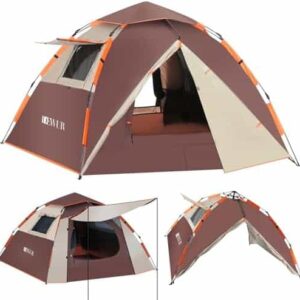 tente de camping dewur pop up imperméable et coupe vent