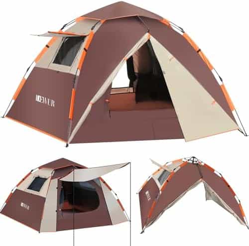 tente de camping dewur pop up imperméable et coupe vent