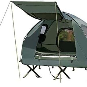 tente de camping costway avec matelas et sac de couchage