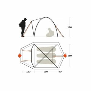 tente ferrino shaba 3 (bleu)