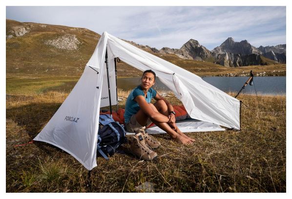 tente tarp 2 personnes forclaz mt900 v2 minimal editions blanc