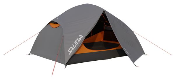 tente 3 personnes salewa puez 3p gris/orange