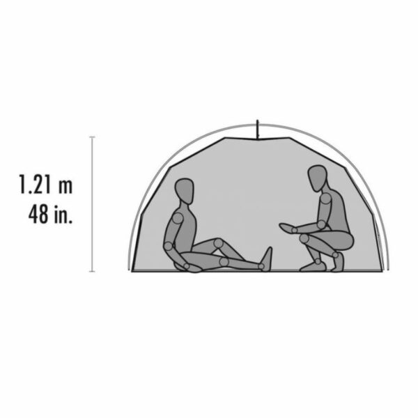 tente de randonnée msr elixir 4 (gray)