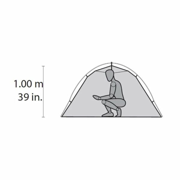 tente ultralégère msr hubba hubba nx (gris)