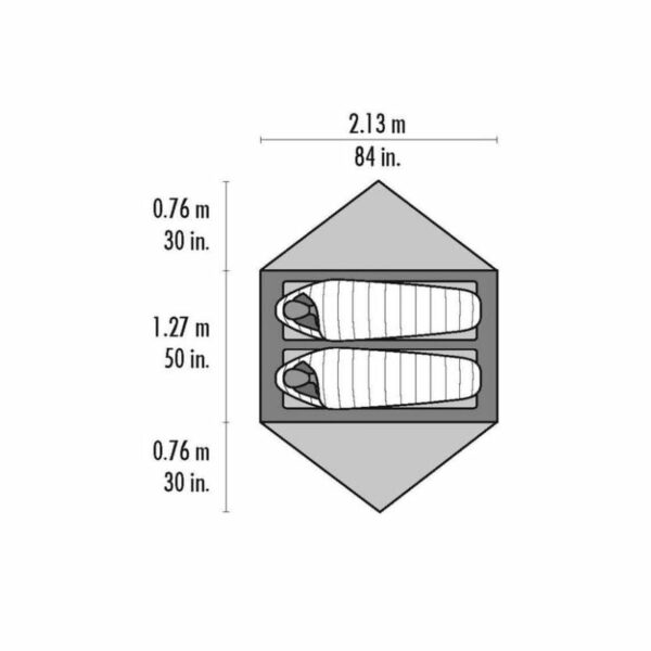 tente ultralégère msr hubba hubba nx (gris)