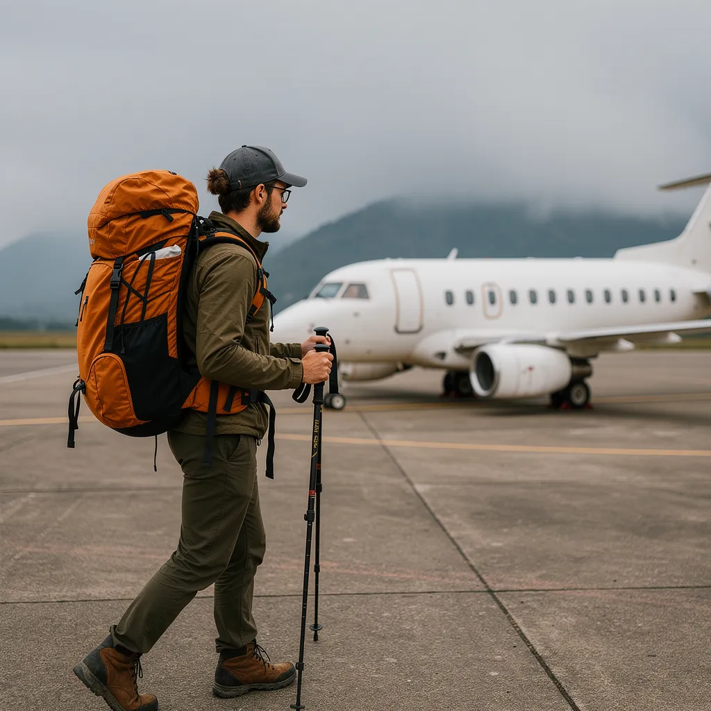 trekking en avion
